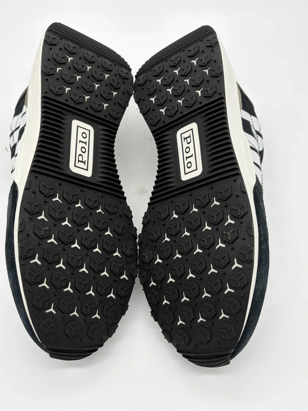 Polo by Ralph Lauren Black and White Men's Sneakers Men’s 8.5 Women’s 10 NWOB